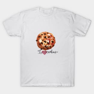 Chocolate Chip cookie art T-Shirt